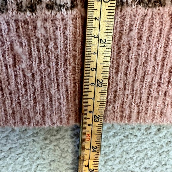 Madewell Sweater in Leopard Womens XL Shrunken Pullover Pink Animal Print - Picture 7 of 16